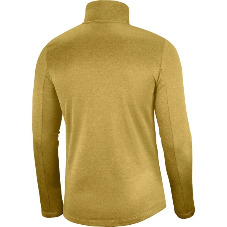 Gold Salomon Essential Lightwarm Seamless Half Zip Men's Sweatshirt | PH 95724C